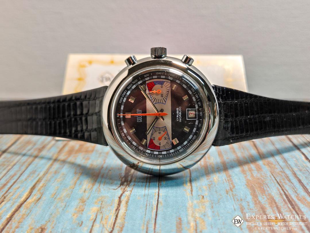 Vintage Codhor 60's Valjoux 7734 Chronograph, Date, Regatta, NOS Rally Racing ⭐
All-original Valjoux 7734 movement, classic racing looks, ready to wear. $1,499.99
Slide into our DMs to cop.

Want the details? They are in our bio. 👀

#VintageWatches #Chronograph #WatchLovers #Timepiece #WristWatch #MensStyle #RacingWatch