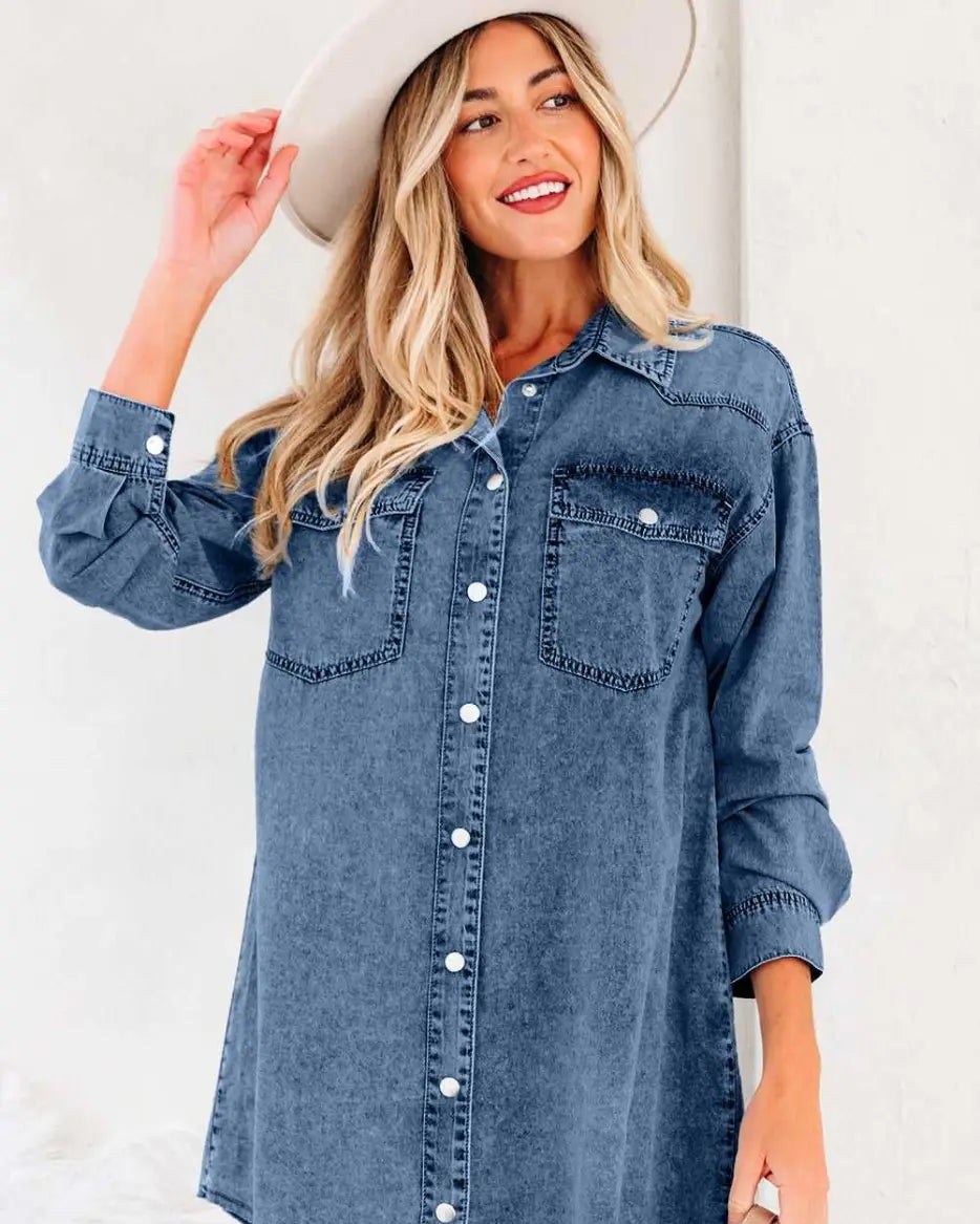 Denim dresses that actually work for every occasion are rare—but this one does it all.

Oversized, effortless, and made from 100% cotton that gets softer with every wear. The raw hem gives it that perfectly lived-in vibe, while snap buttons and flap pockets keep things practical.

Throw it over a tee, style it solo, or dress it up. Works for literally everything.

Only £44.06 now.

#RawHemDenim #OversizedDress #DenimDressUK #CasualStyle #FashionFitz