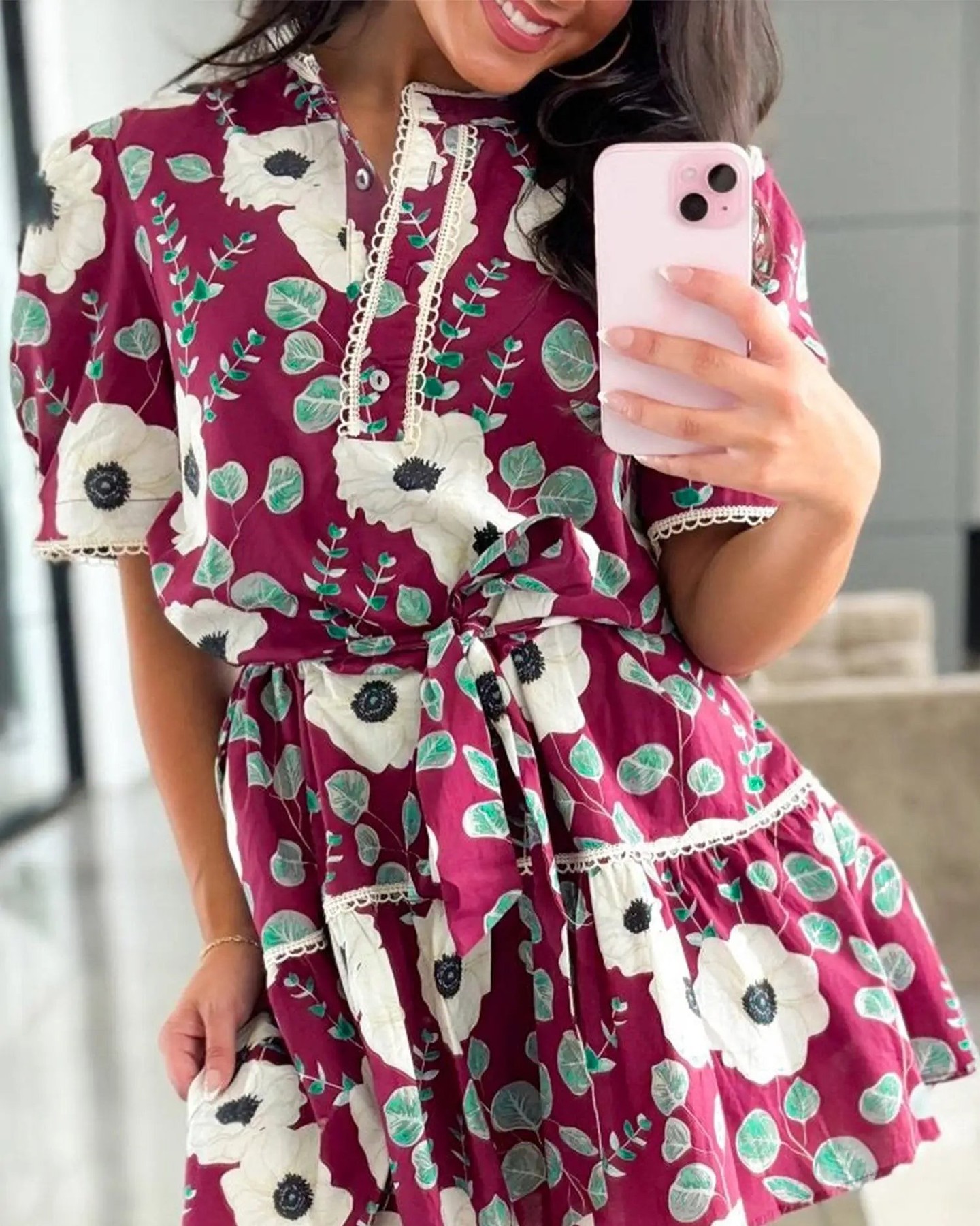 78% of women say a belted waist instantly boosts their confidence—and this red floral mini proves why.

The puff sleeves? Pure feminine charm. The vibrant floral print? Total summer energy. The cinched belt detail? Chef's kiss.

You get that "I woke up like this" effortless vibe without any of the stress. Lightweight, beautifully balanced, and ready for every occasion from brunch to sunset drinks.

Now at £37.50 (was £52.49).

#BeltedDress #FloralMiniDress #PuffSleeveDress #SummerStyle #WomensFashionUK