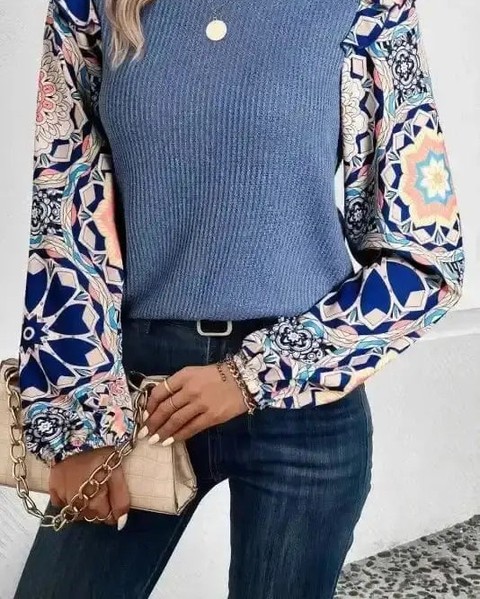 Effortless elegance meets cosy comfort with this stunning waffle knit blouse.

The soft ashleigh blue base pairs perfectly with vibrant floral sleeves that instantly elevate any outfit. Whether you're dressing up a casual day or heading out in style, this blouse does the heavy lifting for you.

That beautiful texture, those eye-catching sleeves, the way it just feels right — this is the piece you'll reach for again and again.

Now at £17.99 with free UK delivery.

#WaffleKnitBlouse #FloralSleeves #AutumnFashion #FeminineStyle #CasualChic