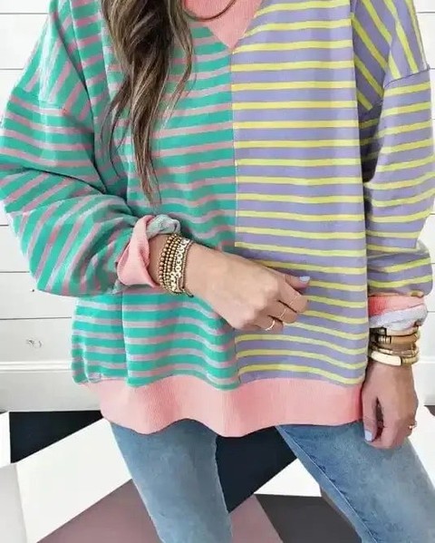 Bold stripes and oversized vibes just became your go-to uniform.

The Urban Stripe Oasis Sweatshirt is pure street-style comfort — think effortless, cool, and ready for anything. That soft 95% cotton blend with just enough stretch moves with you all day, while the drop-shoulder cut gives you that relaxed, confident look that never goes out of style.

Sky blue stripes that actually pop. A fit that feels like freedom.

Now at £30.42 — grab yours before it's gone.

#UrbanStyle #OversizedSweatshirt #StreetStyleFashion #CasualComfort #SkyBlueVibes