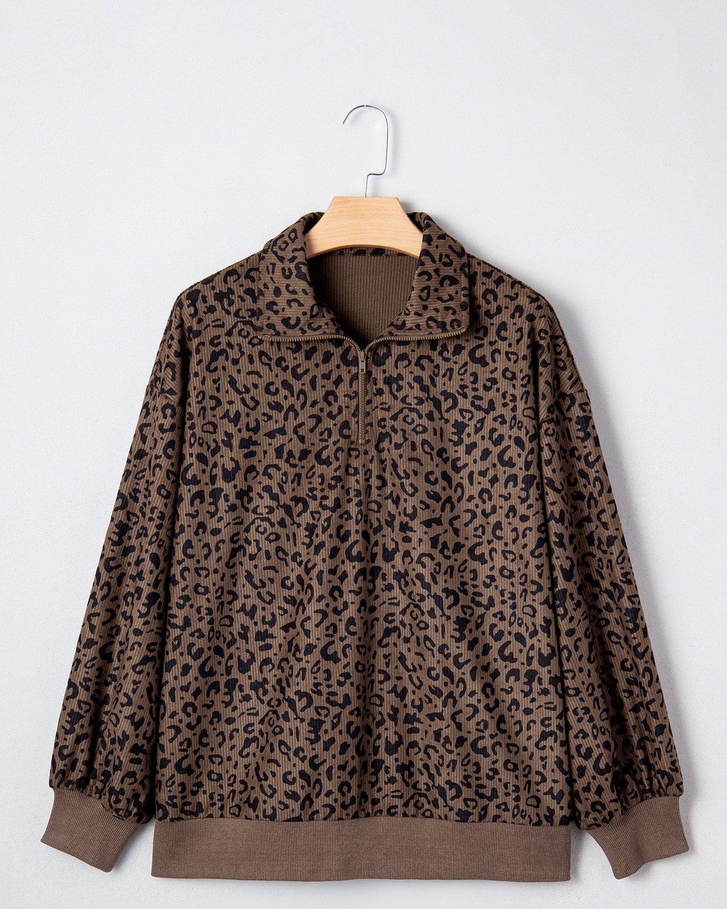Your autumn wardrobe just got a serious upgrade.

This Brown Leopard Print Corduroy Half-Zip Jumper is the kind of piece that makes effortless style actually feel intentional. The rich corduroy texture paired with bold leopard print gives you that perfectly considered look—no overthinking required.

Soft, textured, and genuinely distinctive. The half-zip lets you adjust your vibe throughout the day, while the relaxed fit keeps everything comfortable.

Elevate your casual game for only £26.09.

#AutumnStyle #LeopardPrint #CorduroyJumper #HalfZipJumper #StatementPiece