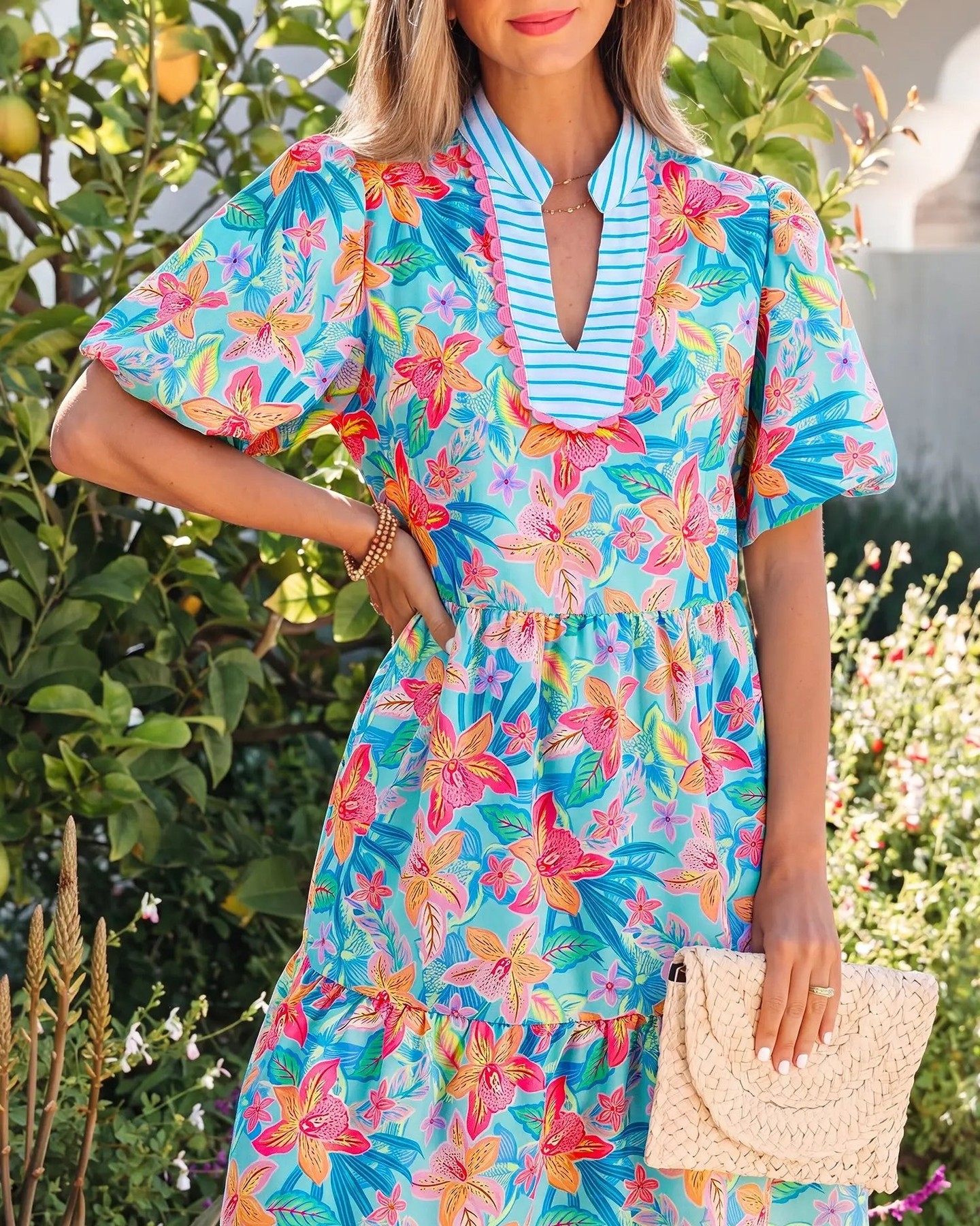 Ready to turn heads this summer?

This floral mini dress features the most gorgeous scallop trim detail that instantly elevates your look with vintage-inspired charm. The V-neck and multicolour print work beautifully for both casual days and evening vibes — one dress, endless styling options.

That feminine scallop edge along the hem and neckline? It's the kind of thoughtful detail that makes people ask where you got it.

Now at £38.05, it's the perfect addition to your summer rotation.

#FloralMiniDress #SummerStyle #ScallopTrimDress #VNeckDress #FashionFitz