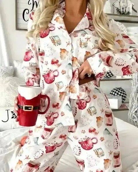 Mistletoe Dreams Christmas Pajama Set in White Viscose will transform your festive nights into pure luxury.

Imagine slipping into 100% viscose that feels like silk against your skin — soft, breathable, and impossibly comfortable. The delicate mistletoe print brings that romantic, botanical charm to your holiday season while keeping you cozy all night long.

Perfect for festive lounging, gift-giving, or those magical December evenings when comfort matters most.

Treat yourself this Christmas. Now at £38.18.

#MistletoeDreams #ChristmasPajamas #ViscoseLuxury #HolidayLounge #FestiveStyle