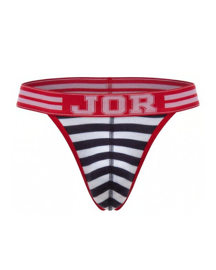 70% of men say comfort is their top priority when choosing underwear—and the Jor Santorini Thong 2337 delivers exactly that.

Classic nautical stripes with bold red trim meet a contoured pouch designed for all-day support. The thong cut keeps you feeling light under fitted clothes while the signature JOR waistband adds that confidence boost.

Perfect for everyday wear or special occasions. Grab yours for $39.95 at 

#JorUnderwear #MensThong #ComfortStyle #NauticalVibes #ConfidenceBoost