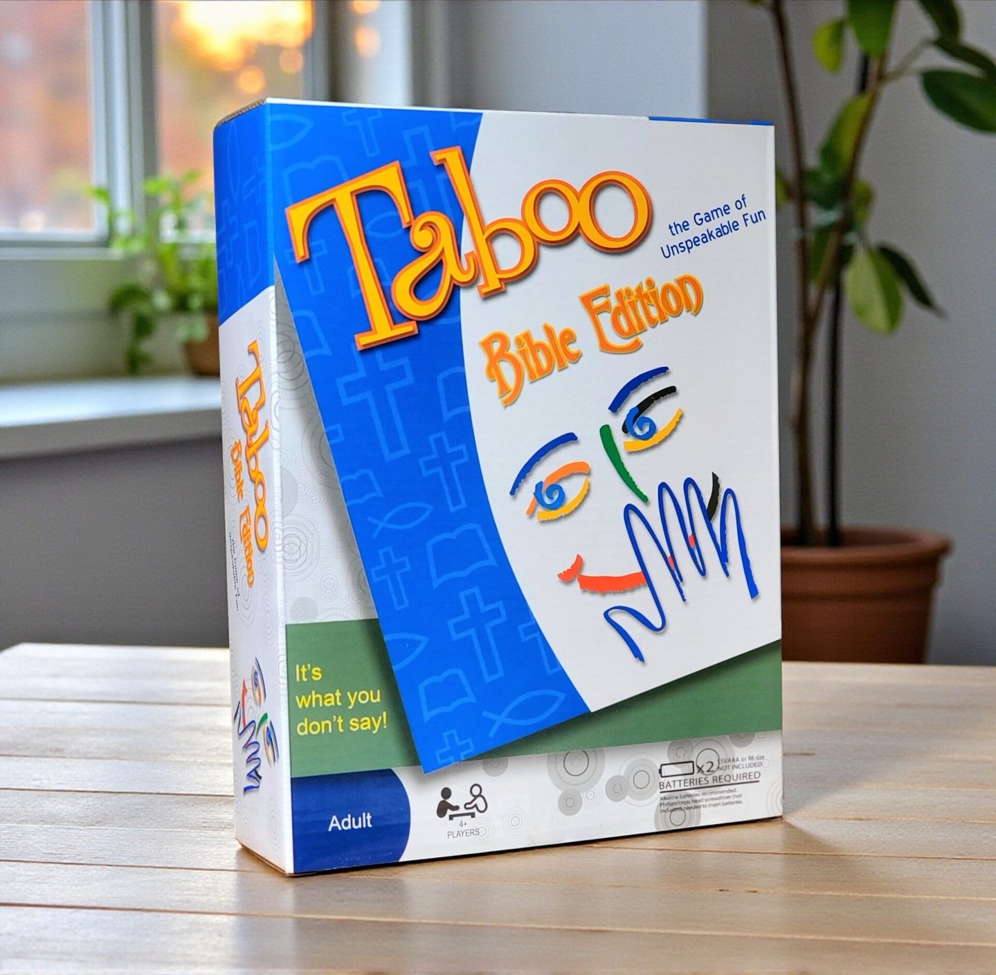 You're frantically shouting clues while the timer ticks down—but wait, half your usual words are off-limits!

Taboo® Bible Edition flips the classic game on its head with faith-based twists that'll have your group laughing and thinking fast. Race against time, nail the guesses, and rack up points—just watch those forbidden words or you'll lose it all.

https://ssdlr.shop/l/69524878

#TabooGame #BibleEdition #ChristianGames #FamilyGameNight #GameNightFun
