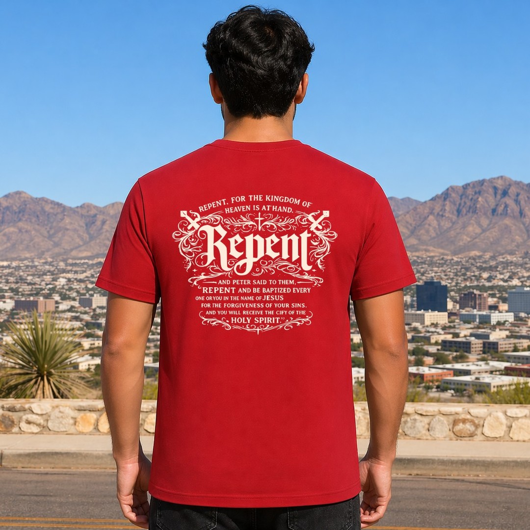 87% of people wear their faith daily through what they choose to put on.

The Repent Red Christian Shirt delivers a powerful message in premium comfort. Crafted from a durable cotton-polyester blend with fade-resistant screen printing, this unisex design stays vibrant wash after wash. Available in sizes S-4XL, it's built to last and designed to inspire.

https://ssdlr.shop/l/2b3e91c4

#ChristianApparel #FaithBased #ChristianShirts #JesusWear #UnisexFashion