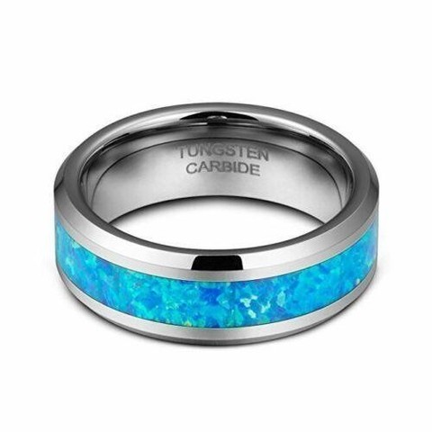 Tungsten Rings for Men Wedding Bands for Him Womens Wedding Bands for Her 6mm Hawaiian Opal Blue Inlay

This men's ring will not fade, tarnish or leave your skin green. It is waterproof, comfort fit and made out of the best high quality materials in the United States to assure satisfaction. #rings #jewelry #mensring #giftideas

https://ssdlr.shop/l/9d18f505