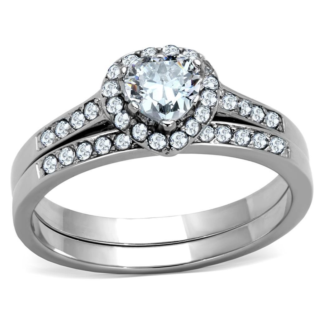316L stainless steel that resists fading and tarnishing—wear your love story every single day without worry.

This cubic zirconia promise ring set sparkles with elegance in stunning silver tone, designed to celebrate your commitment in style.

https://ssdlr.shop/l/cef23fc5

#WeddingRings #EngagementRing #PromiseRing #CubicZirconia #SilverTone