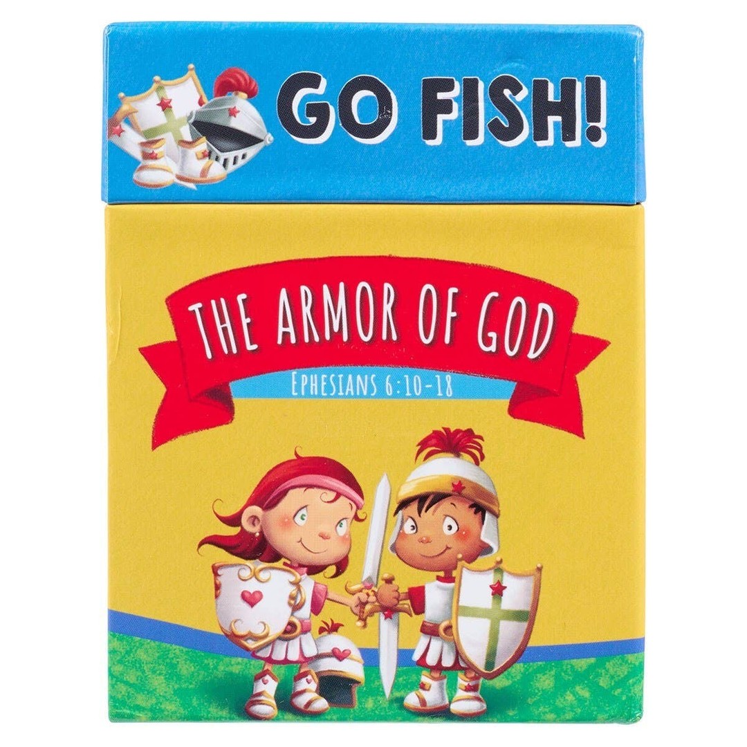 Ever wondered how to make faith fun for your little ones?

Introducing Go Fish! The Armor of God – a vibrant card game that teaches kids to be strong warriors for Christ. Packed with 48 colorful cards, bold artwork, and gameplay the whole family loves, it's the perfect way to bring Bible lessons to life.

Ages 5-8, 2-4 players. Based on Ephesians 6:10-11.

https://ssdlr.shop/l/f5c1e02e

#ArmorOfGod #ChristianKids #BibleGames #FamilyGameNight #FaithForKids