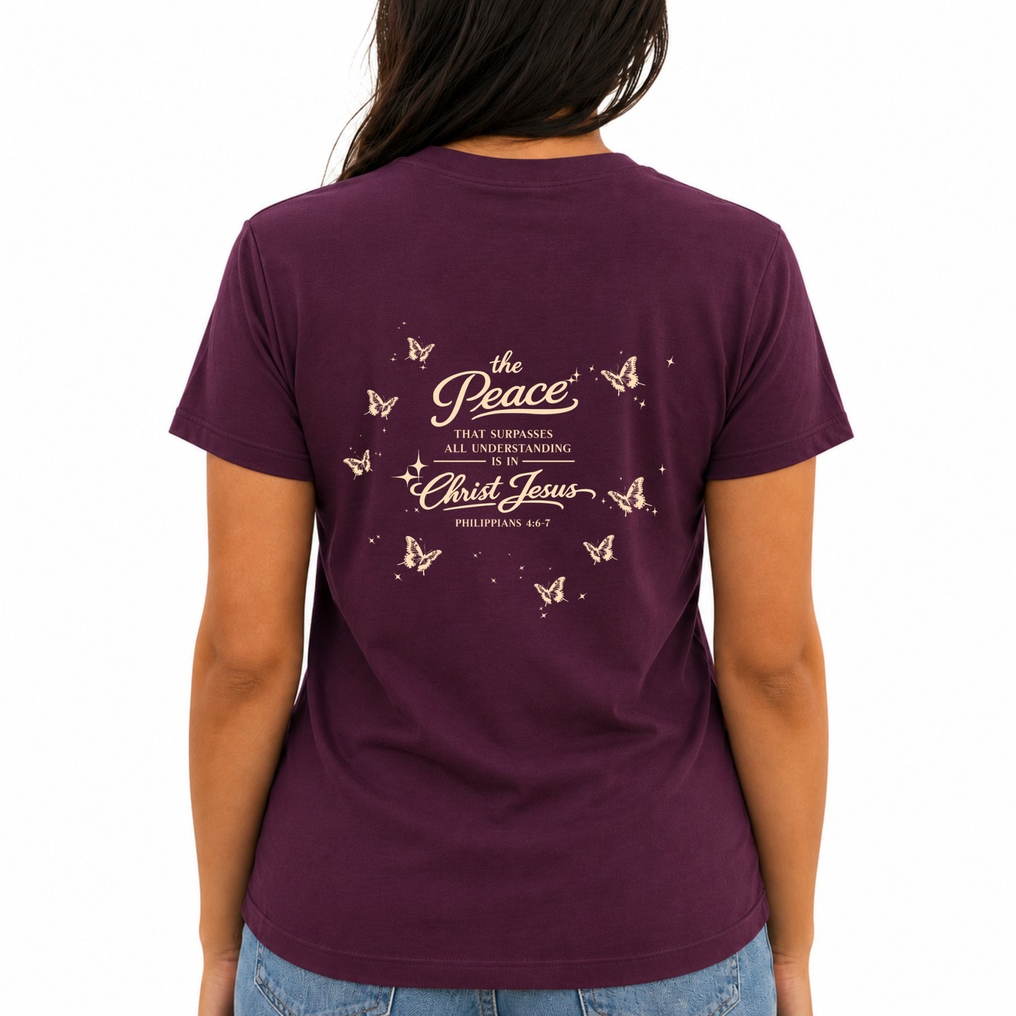 Morning coffee tastes better when you're wearing something that speaks to your soul.

This plum purple tee combines comfort with purpose. The fade-resistant cotton-polyester blend keeps those vibrant yellow butterflies looking fresh wash after wash, while the relaxed fit works for everyone from S to 3XL.

A gentle reminder to pause, breathe, and trust—wrapped in wearable faith.

https://ssdlr.shop/l/ee634b4e

#ChristianApparel #FaithBased #WomensChristianShirt #JesusShirt #InspirationalStyle