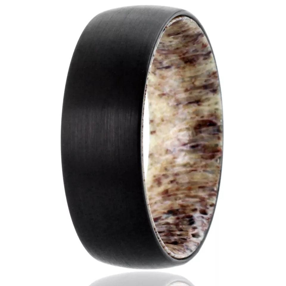 Wedding Band Ring for Men Black Tungsten Carbide Deer Antler Inside Wedding Band Ring

https://ssdlr.shop/l/b82b05d4