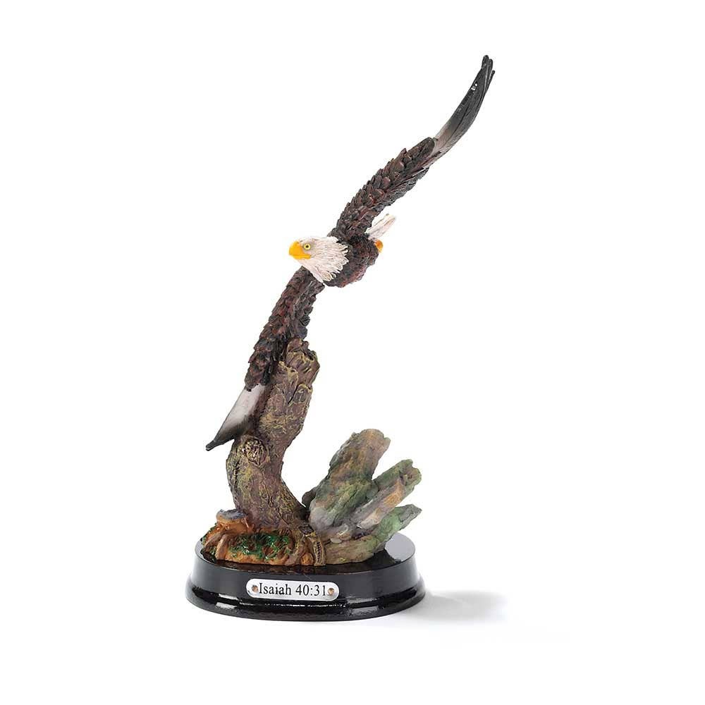 This eagle figurine captures the beauty of faith in stunning detail.

Crafted from resin with a polished base and engraved silver plate featuring Isaiah 40:31, it's a powerful reminder to trust in strength renewed. Standing 6 inches tall, it brings spiritual inspiration to any room.

https://ssdlr.shop/l/00e26943

#ChristianHomeDecor #FaithInspired #HomeDecor #BibleVerse #IsaiahQuote