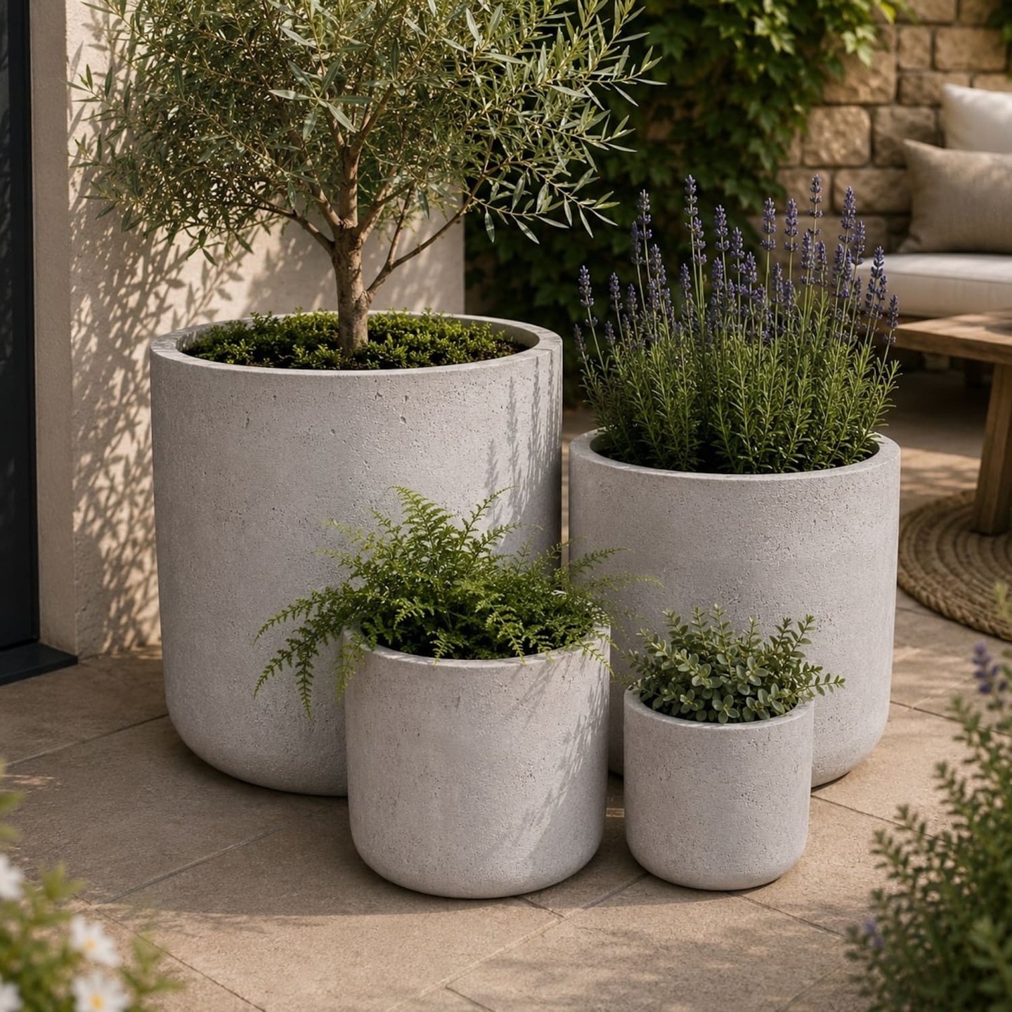 Concrete planters transform any space from boring to beautifully curated.

This set of 4 cylinder planters in Truffle gives you everything you need to create that intentional, styled garden look. Mix and match sizes. Layer them on your patio. Scatter them indoors. They work everywhere.

The soft neutral finish pairs with literally any plant, any décor, any vibe.

Now at £299.95 for the complete set.

https://jobuhome.com/products/aurella-set-of-4-truffle-concrete-cylinder-planters-set-round-plant-pots-nest

#ConcreteplanterS #GardenStyling #PlantPots #PatioDecor #HomeGarden