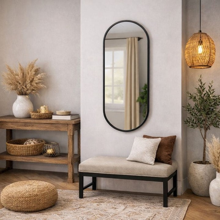 Your space deserves a mirror that's as stylish as it is functional.

The Emi Black Metal Runway Mirror brings sculptural elegance to any room. Its gently curved silhouette and sleek black frame add instant sophistication—perfect for narrow walls, alcoves, or dressing areas.

Whether you hang it vertically or horizontally, it creates that refined, gallery-worthy look that transforms your space.

Available now for £129.95

https://jobuhome.com/products/emi-black-metal-runway-oval-mirror-120cm-x-40cm

#ModernMirror #InteriorDesign #HomeStyle #MinimalistDecor #WallMirror
