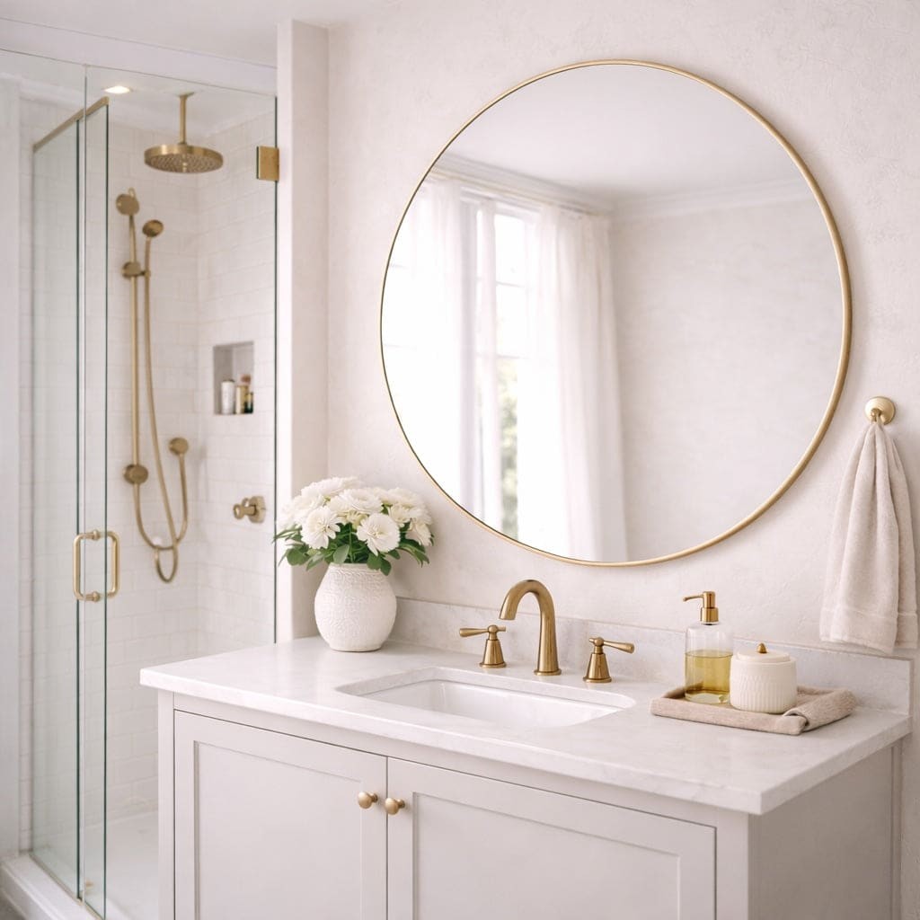 90cm of pure reflection magic. The Rei mirror transforms any room into something instantly brighter and more spacious—no renovation needed.

That soft gold frame? It catches the light beautifully, adding warmth and a touch of elegance to hallways, bedrooms, bathrooms, or living spaces.

Perfect size. Flawless finish. Available now for £159.95.

Shop the Rei at https://jobuhome.com/products/rei-large-round-gold-metal-circle-mirror-90cm-x

#RoundMirror #GoldDecor #InteriorStyling #HomeInspo #WallMirror