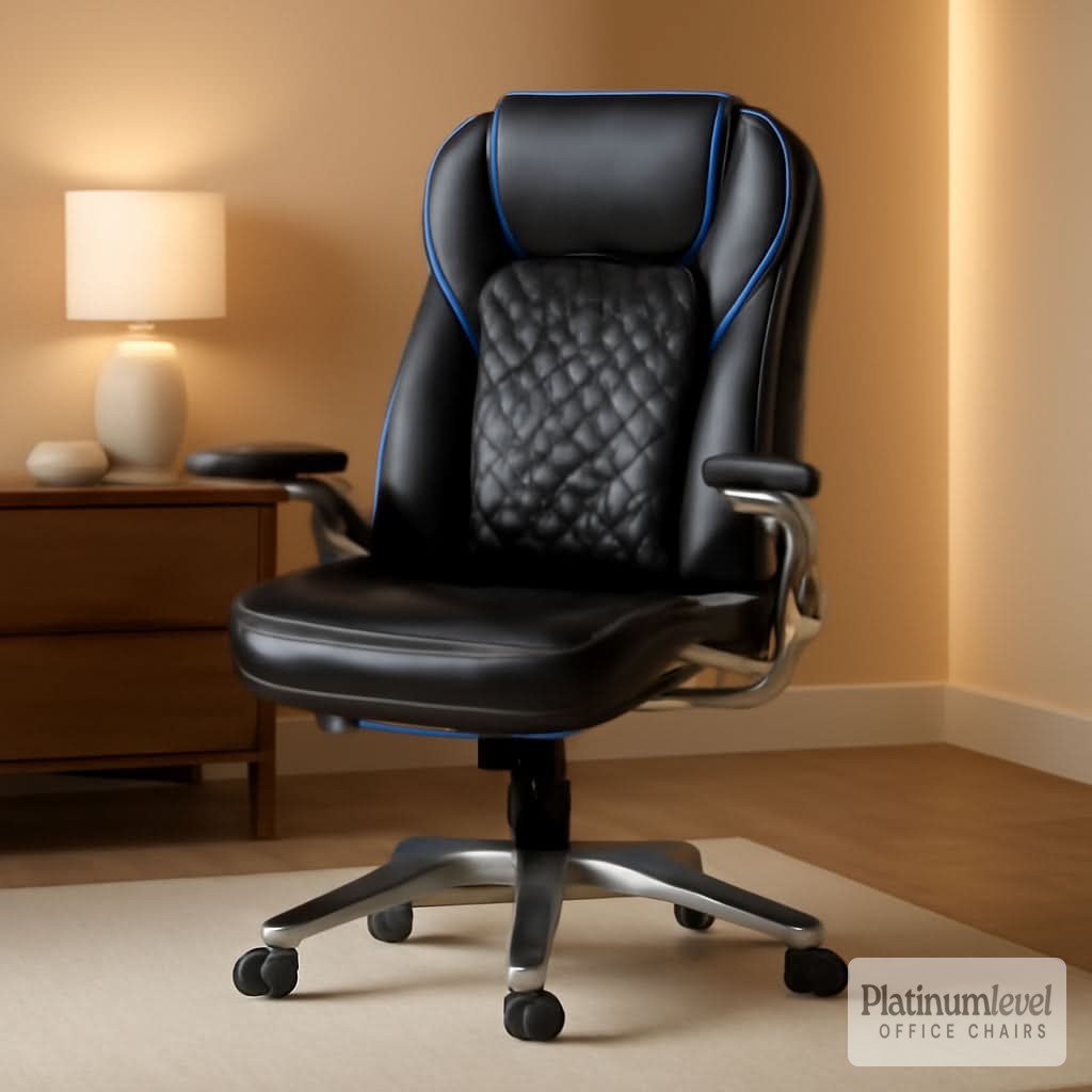 Proper spinal alignment doesn't have to feel like a luxury—it's the baseline your body deserves.

The Black Bonded Leather High Back Office Chair wraps you in premium comfort with a bionic spine contour that keeps everything aligned, even during marathon work sessions. The three-layer thickened headrest and double-padded seat cushion cradle you in softness, while padded flip-up armrests ease forearm strain and tuck away when you need the space.

Built for real work, designed for real comfort. Available now for $186.55.

https://ssdlr.shop/l/1b8375a6

#ErgonomicOfficeChair #HighBackChair #ComfortMatters #HomeOfficeSetup #WorkspaceUpgrade