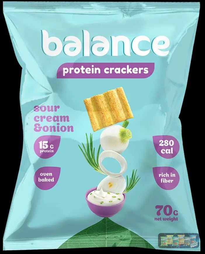 Afternoon snack time hits different when you've got protein-packed crackers that actually taste amazing.

Balance Crackers deliver 15g of protein per serving with that addictive sour cream & onion flavor you crave. Baked, not fried, so you can feel good about what you're eating.

Grab yours now for only €6,00 and fuel your day the smart way.

#ProteinCrackers #HealthySnacks #FitnessFood #BalanceCrackers #SourCreamAndOnion