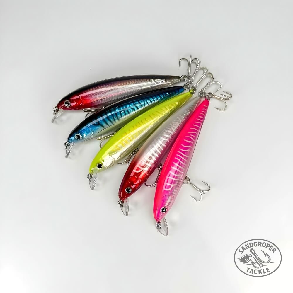 Your next trophy catch is waiting – and the Reef Runner Minnow is exactly what'll get you there.

This 14 cm beast packs serious punch with an aggressive wobble that stops big predators in their tracks. Built tough for rocks, estuaries, and offshore – wherever your next adventure takes you.

Those bold 3D eyes and lifelike profile do the talking when words won't. Available now for $20.00.

#FishingLures #ReefRunner #AussieFishing #HardBodyLures #PredatorFishing