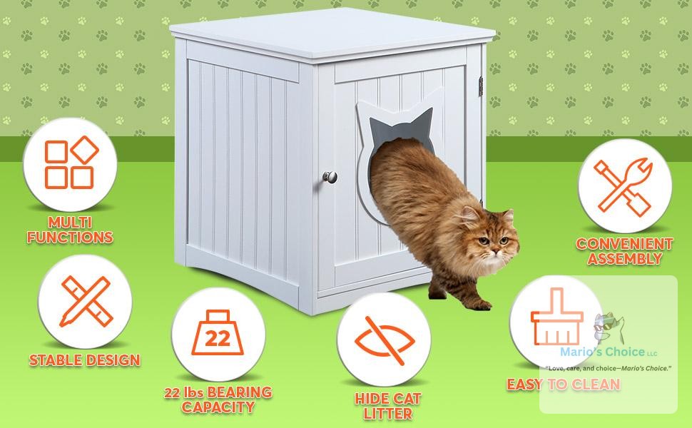 Hide the litter box without hiding your style. This cat house works as a nightstand, side table, and functional pet furniture all in one. Your cat gets a cozy hideaway while your room stays beautifully decorated.

#CatFurniture #LitterBoxEnclosure #PetHouse #CatHouse #HomeDecor