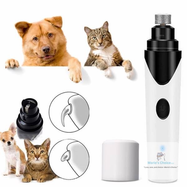 Ever struggle with nail clippers that risk cutting too close to the quick?

This rechargeable pet nail grinder gives you way more control. The gentle diamond head smooths nails without the stress—plus it's whisper-quiet so your furry friend stays calm. Three grinding openings fit any size paw, and one charge lasts up to three hours.

#PetNailCare #DogGrooming #CatCare #PetHealth #GroomingTools