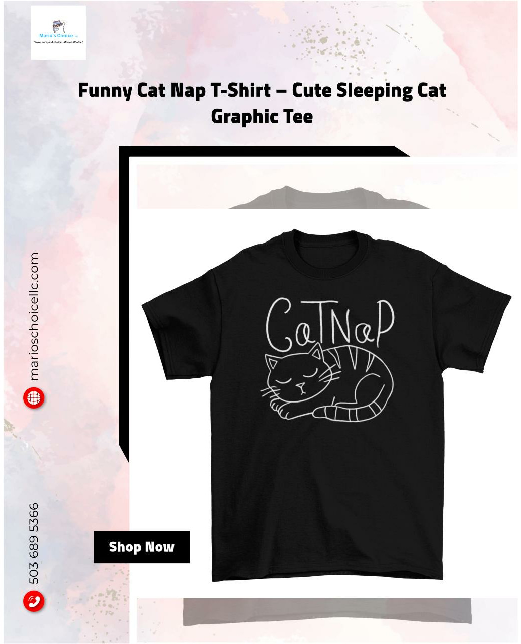 😺 Cuddle up in cuteness! 💤

Introducing the Funny Cat Nap T-Shirt! This adorable tee features a whimsical sleeping cat graphic that’ll brighten your day and your wardrobe 🐾. Made from ultra-soft fabric, it promises all-day comfort, whether you're lounging at home or out with friends. Perfect for cat lovers, this shirt is bound to spark smiles and compliments wherever you go! Get yours today for just $25.95! 🎉✨

Why not grab a couple? You'll have one for every lazy day! Just saying. 😉

#CatLovers #CuteTees #FunnyTshirt #PurrfectStyle #ComfortWear #CatFashion #AdorableThreads #FunnyCatShirt #UniqueApparel #ShopNow