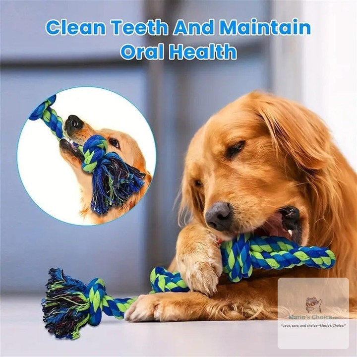 Your big pup deserves a toy that keeps up with their energy and keeps them happy.

Our Heavy-Duty Rope Knot Dog Toys are built tough for aggressive chewers and large breeds. They clean teeth, massage gums, and give hours of satisfying play—whether it's tug-of-war, chewing, or fetch. Say goodbye to boredom and anxiety.

#DogToys #LargeBreedDogs #AggressiveChewer #DogDentalHealth #TugOfWarToy