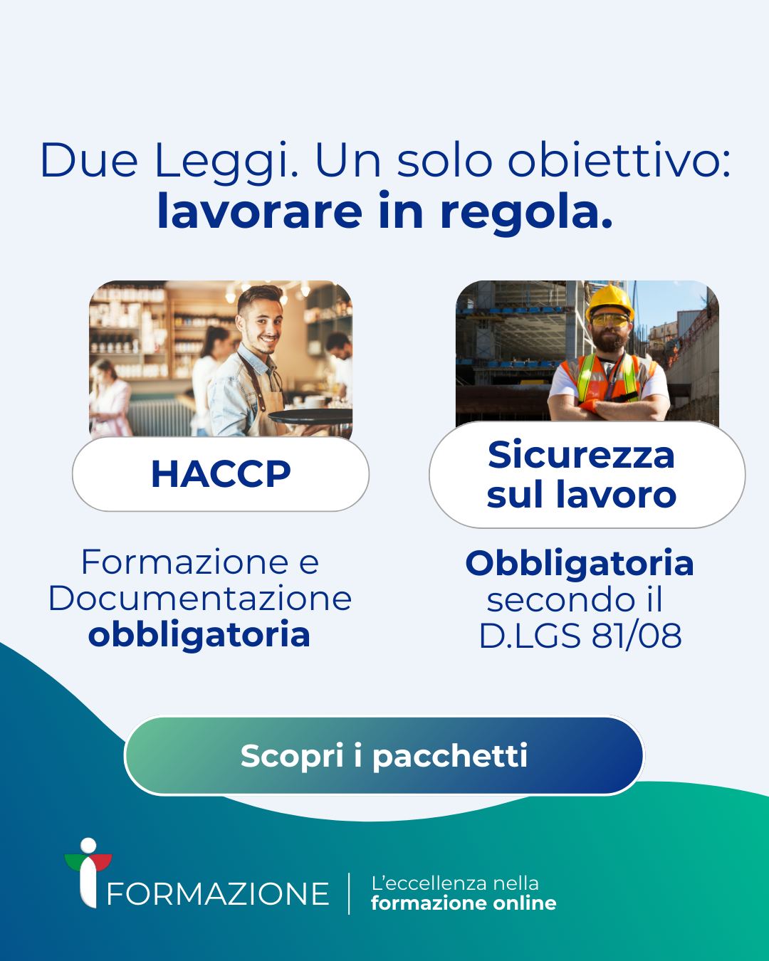 🔐 Vuoi aprire un’attività o iniziare a lavorare nella ristorazione?
Ti servono due adempimenti fondamentali:

🍽️ HACCP
🦺 Sicurezza sul lavoro

Con IT Formazione puoi ottemperare a tutti gli obblighi:
✅ Corsi online con rilascio Attestati validi in tutta Italia
✅ Redazione Documentazione a norma di legge
✅ Consulenti esperti a tua disposizione
📩 Scrivici per una consulenza gratuita.

#itformazione #haccp #corsisicurezza #formazioneobbligatoria 
#ristorazione #lavoroalimentare #corsionline 
#attestaticertificati #itformazione #lavoroinregola