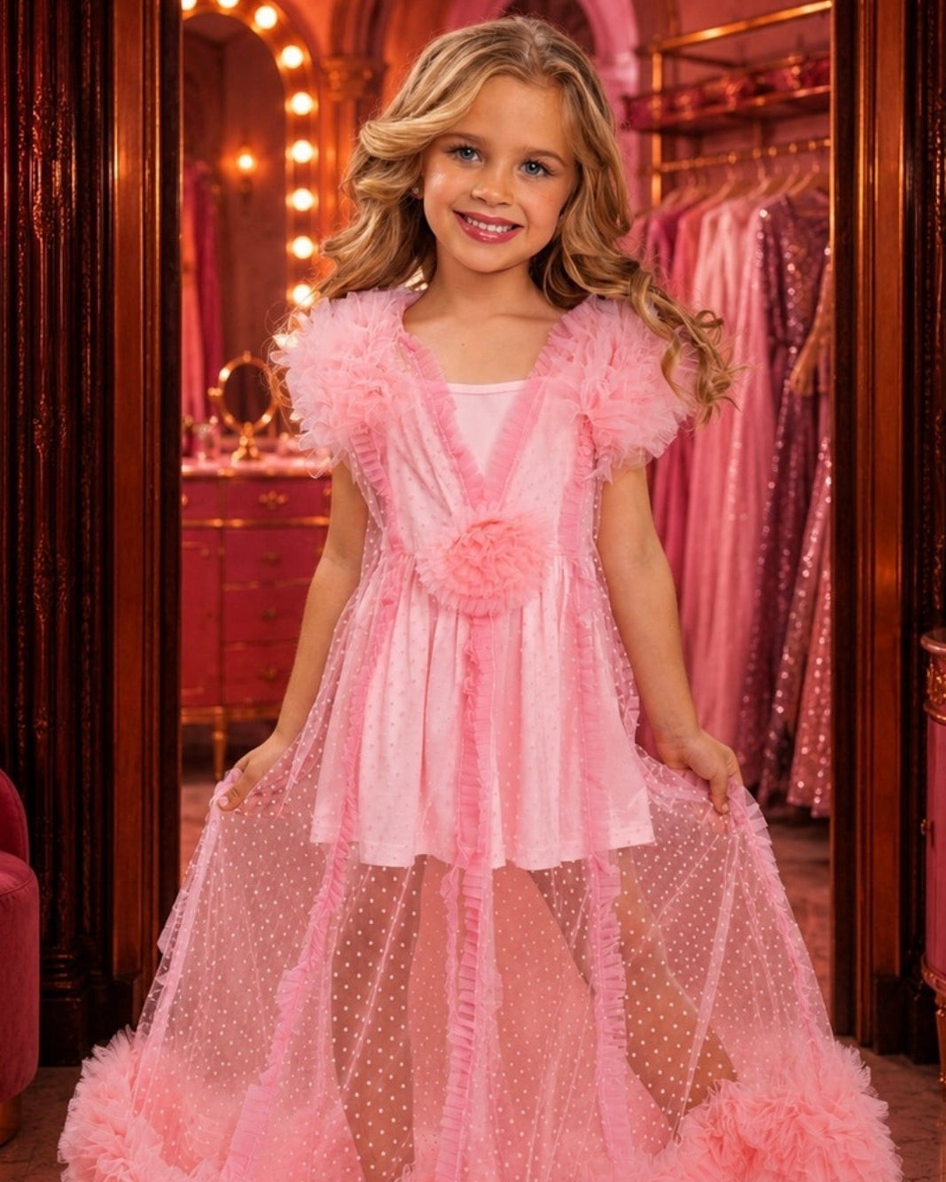 She twirls in the mirror and suddenly she's not just playing dress-up—she's pure magic. ✨

This Glinda-inspired bubble dress is made for those enchanted moments when imagination takes flight. The soft pink tulle, shimmering details, and complete 2-piece set make it perfect for Halloween, birthdays, photoshoots, or everyday fairytale adventures.

Let the magic begin.

https://ssdlr.shop/l/e5480d9b

#GlindaCostume #PrincessDressUp #BubbleDress #MagicalMoments #WickedInspired