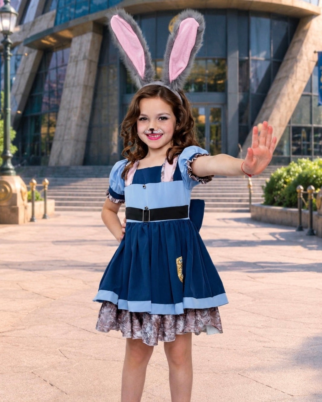 Your little dreamer is ready to hop into adventure with this Judy Hopps inspired police costume set. Complete with the iconic bunny ears, carrot accessory, and matching socks, she'll have everything needed for magical dress-up moments.

Perfect for birthdays, Halloween, playdates, or that special photoshoot.

https://ssdlr.shop/l/2dfce0d6

#JudyHopps #BunnyCostume #DressUpMagic #GirlsCostume #ZootopiaInspired