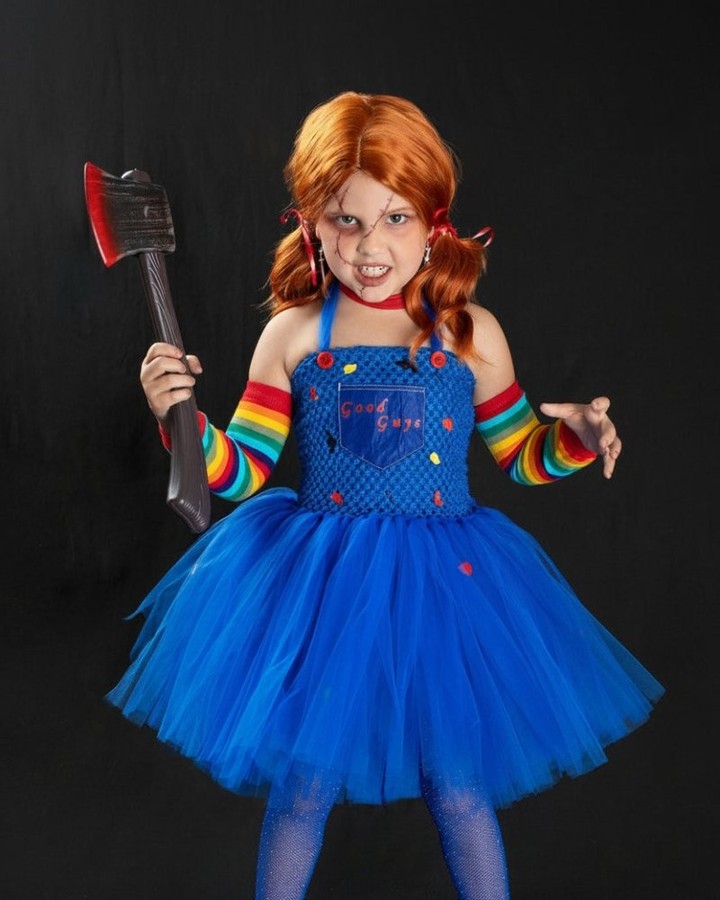 She twirls into the room in a burst of blue and rainbow stripes—suddenly she's the most mischievously magical character ever.

The Playtime Mischief Chucky Tutu Dress Set brings spooky-cute energy to Halloween, parties, and dress-up adventures. Bold blue tutu, colorful striped accessories, playful hair ties, and a pretend knife prop—everything little dreamers need for their most memorable moment.

Made for magical mischief and unforgettable memories. ✨🎀

https://ssdlr.shop/l/f758aa83

#ChuckyCostume #HalloweenDressUp #TutuDress #SpookySeason #DressUpMagic